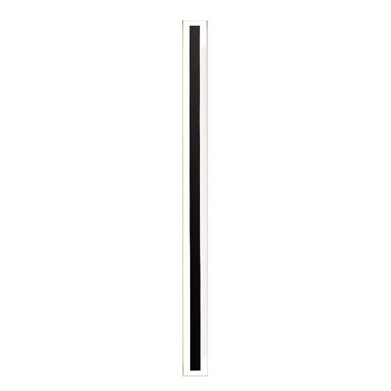 Linear Wall Lighting Simplicity Metal 1 Light Wall Sconce in Black