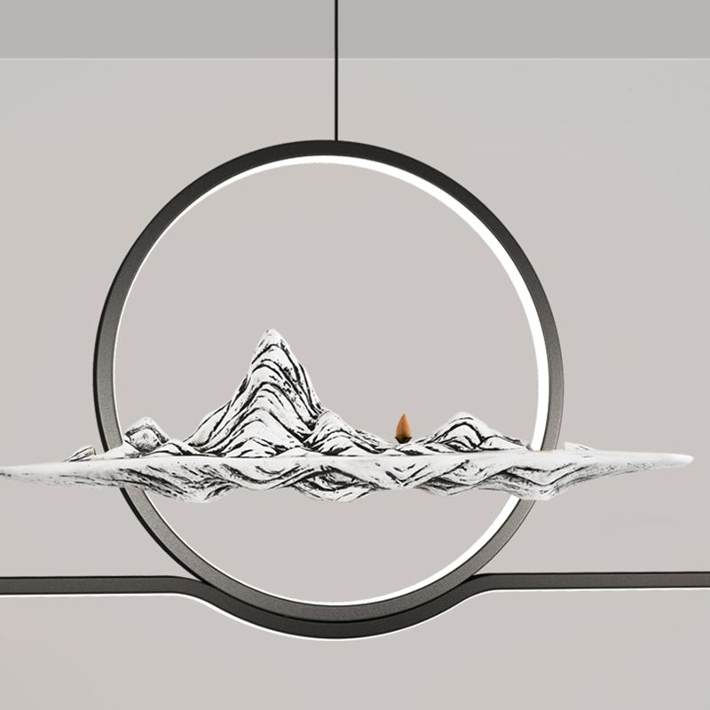 Contemporary Metal 2 Light Pendant Lights Linear Island Light Fixtures for Kitchen
