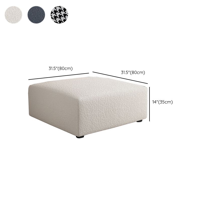 Rectangular Contemporary Ottoman Bedroom Foot Stool without Legs