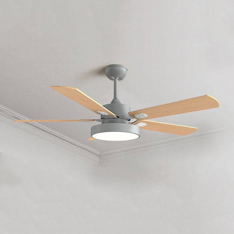 Colorful Ceiling Fan Light Fixture Nordic LED Ceiling Flush Mount for Kids' Room