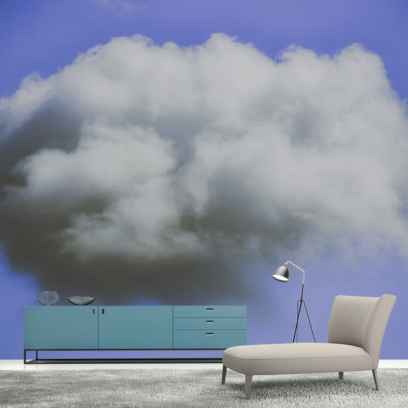 Sky Scenery Mural Wallpaper for Sitting Room Moisture Resistant, Personalized Size Available