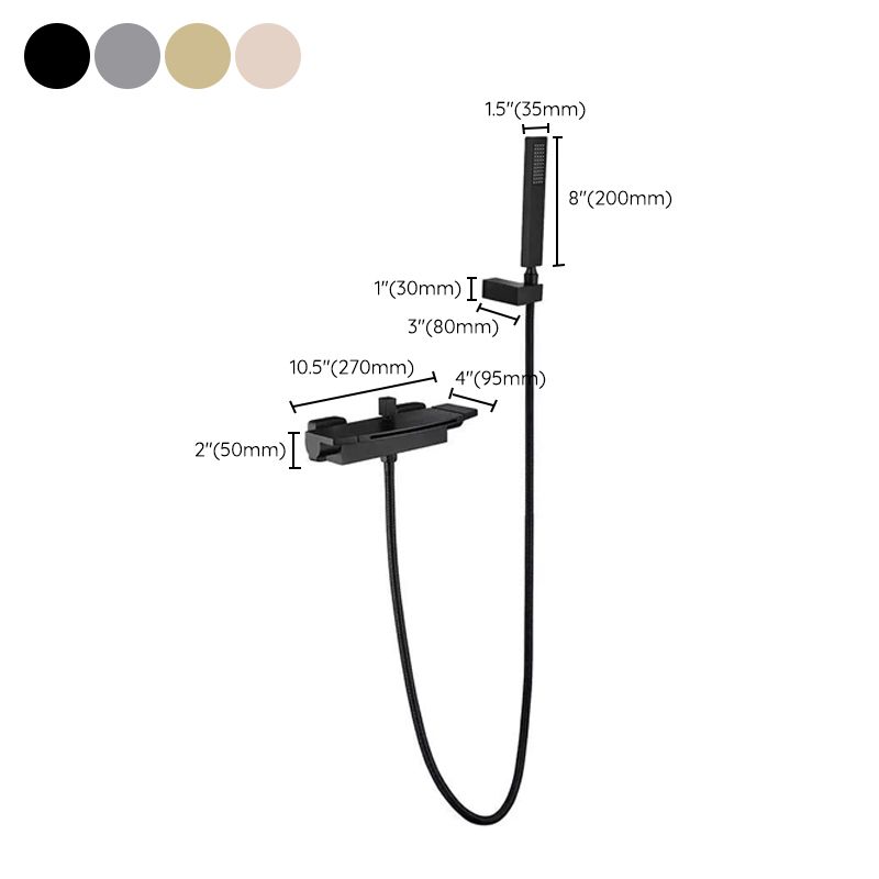 Wall Mounted Bathroom Faucet Modern Style Mental Bathroom Faucet