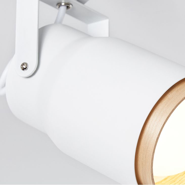 Assayeurs nordiques en métal et en bois Spotlighting Spotlighting Cylindricall Flush Plafond Éclairage de piste pour le foyer et la chambre