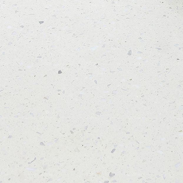 Modern Minimalist Round Coffee Table 3 Legs Terrazzo Cocktail Table in White