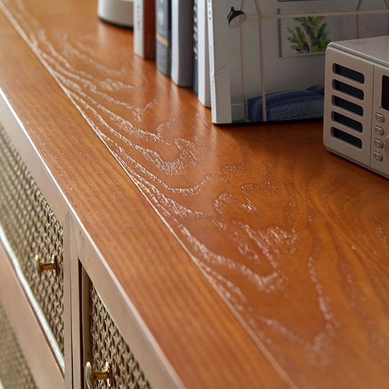 Solid Wood Storage Chest Dresser Glam Storage Chest with Drawers