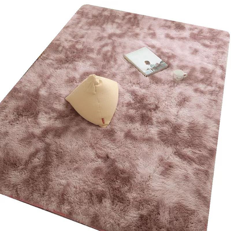 Pink Casual Carpet Polyester Gradient Ramp Carpet Washable Carpet for Drawing Room