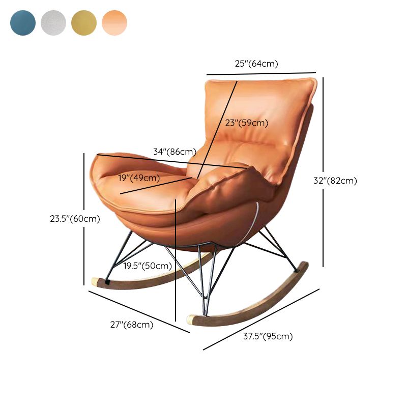 Indoor Home Sofa Rocking Chair Lazy Single Rocking Chair for Living Room and Bedroom