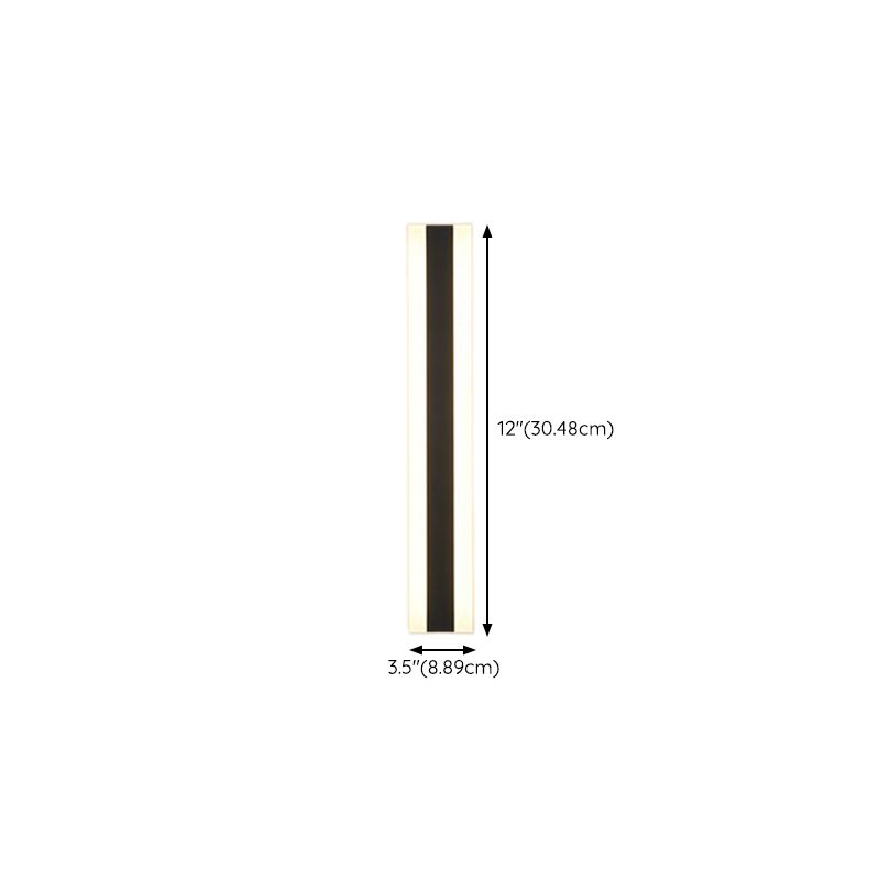 Modern Style Wall Lamp LED Waterproof Wall Mount Lamp with Acrylic Shade for Garden