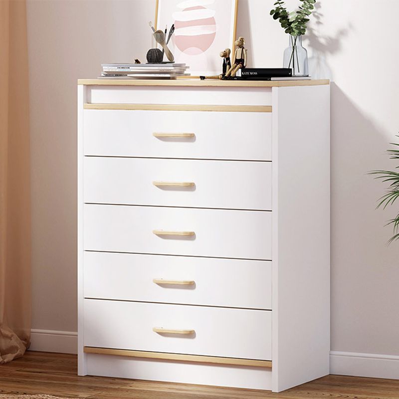 13.38" Wide Rectangle Accent Chest White Wood Accent Cabinet