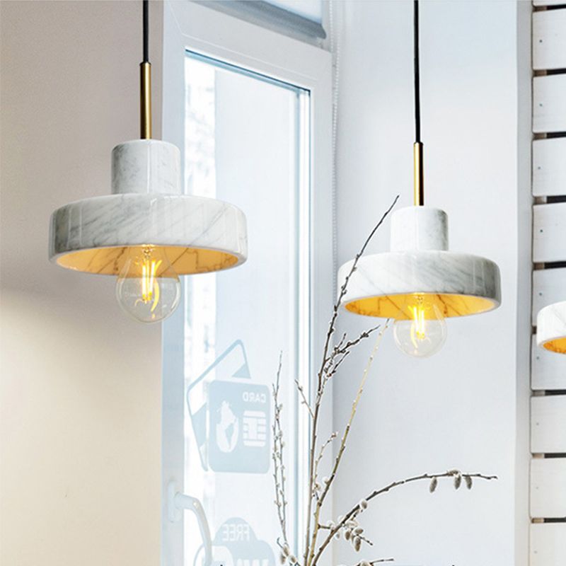 Cement Geometric Shaped Suspension Light Modern Style Hanging Lamps for Dining Room Living Room