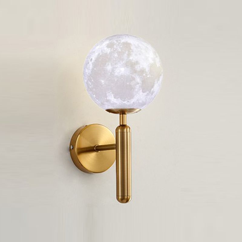 Contemporary 1 Head Wall Light Glass Shade Wall Sconce for Living Room