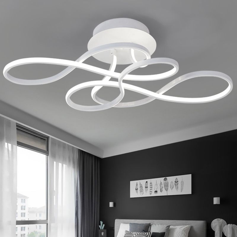 29.5 pulgadas de ancho de estilo Minimalista Luz LED ALUMINIO ALUMINIO ALUMINIO CADENTE IRREGULAR INLANTACIÓN DE ILUMBAJE DE MONTAJE