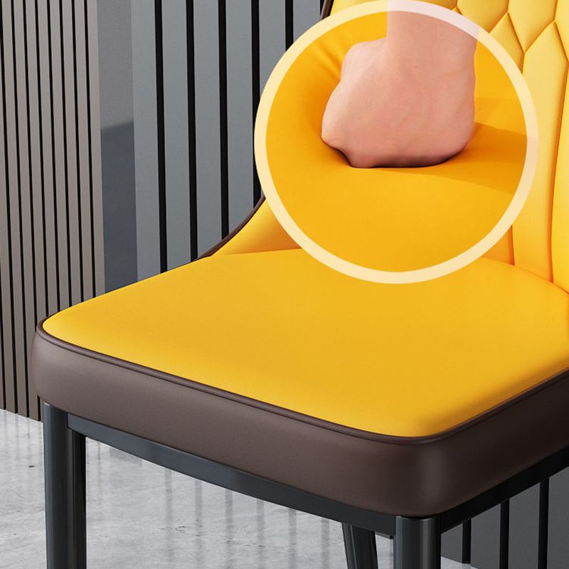 Metal de la cocina del estilo nórdico que cena la silla que cena las sillas laterales sin brazos de Parsons