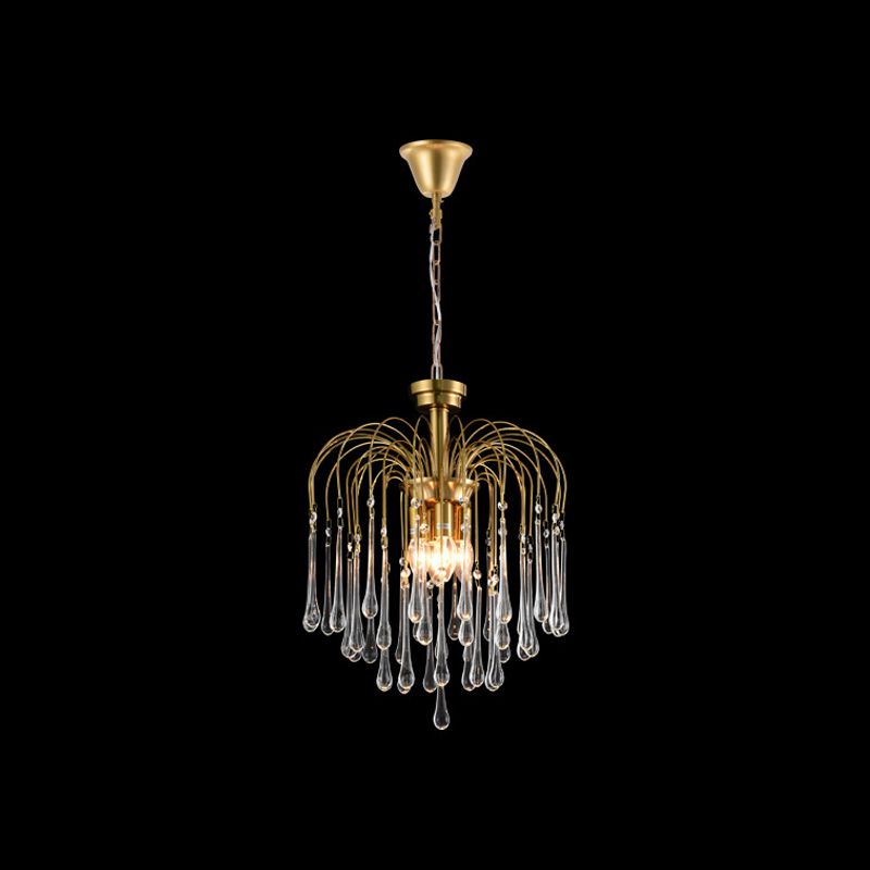American Metal Chandelier Brown Brawn Tecrid Hasped Hanging Light for Bedroom
