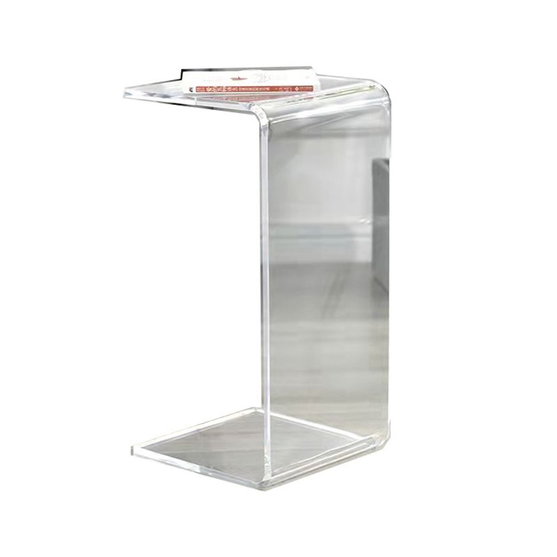 Modern Style Black/tan/transparent Acrylic Rectangular Material Side Table