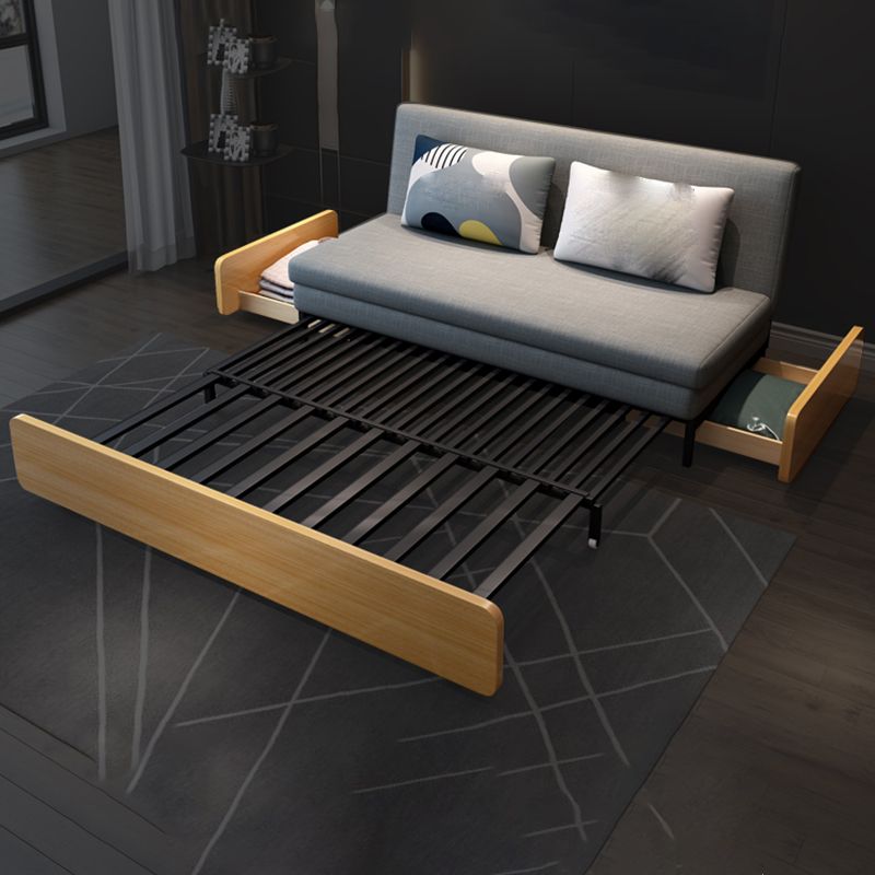 Hoge slijtvastheid Armloze slaapbank 32,68 "H Fabric Tight Achterbank Bed