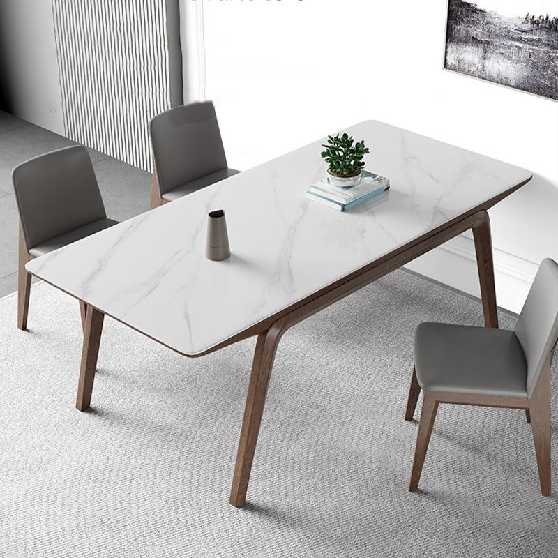 Medieval Modern Stone Dining Table Rectangle Table for Dining Room