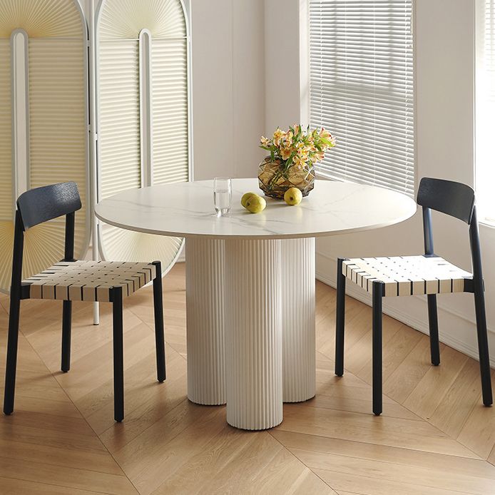 Round Dining Dinette Table Simplicity Style Tripod Base Home Furniture
