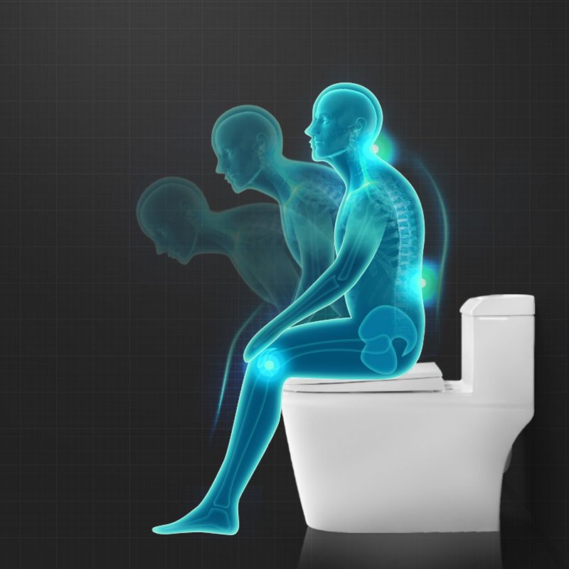 Modern Ceramic White Flush Toilet Floor Mounted Urine Toilet for Bathroom