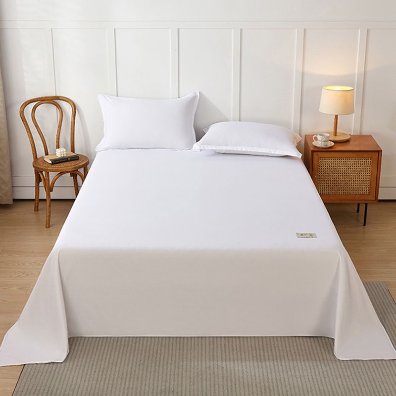 Bed Sheet Solid Color Breathable Skin-friendly Non-pilling Bed Sheet Set