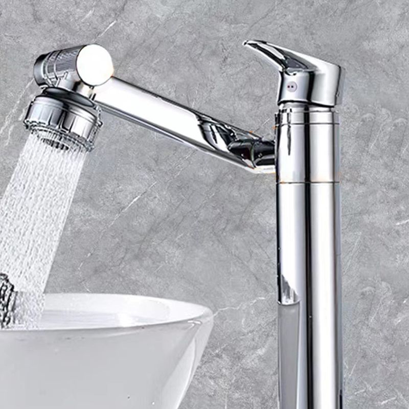 Vessel Sink Faucet Glam Style Single Lever Handle Faucet for Bathroom