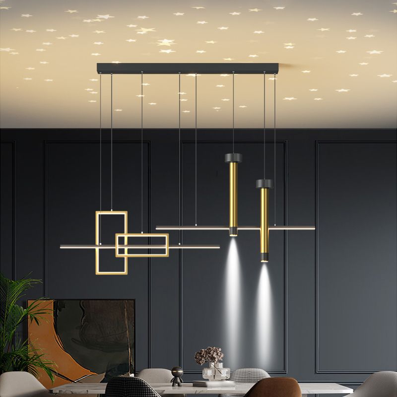 Modern Silica Gel LED Island Lighting Ideas Chandelier Lamp for Dining Room