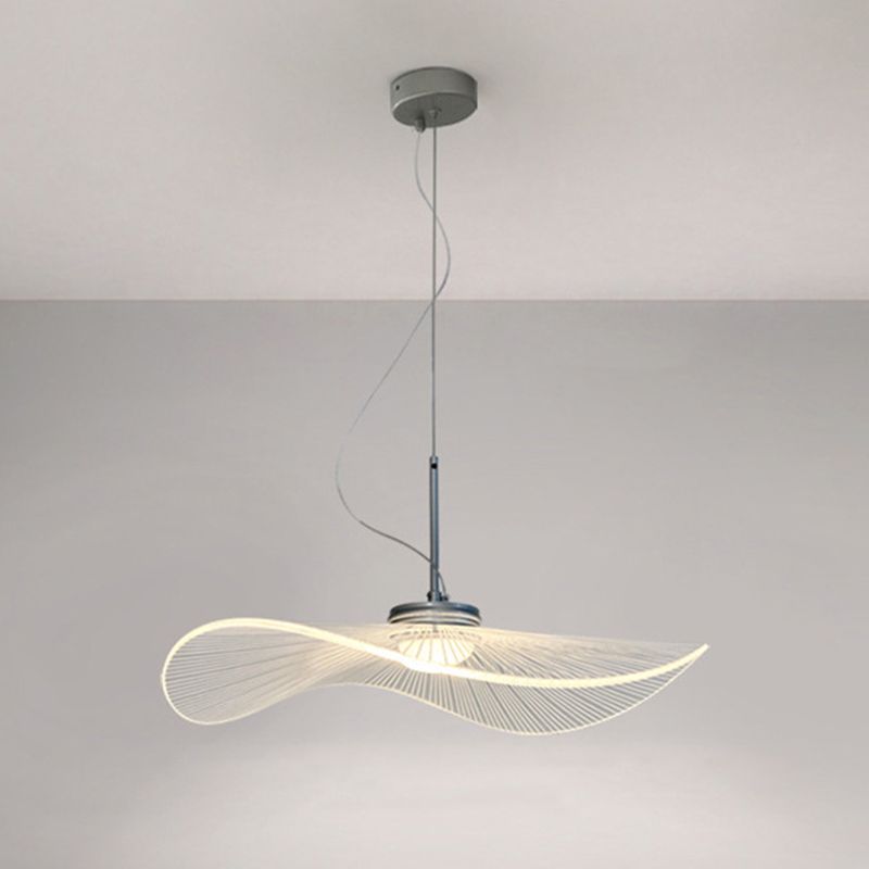 1 lumière géométrique suspendu au plafond de style moderne suspendu en métal