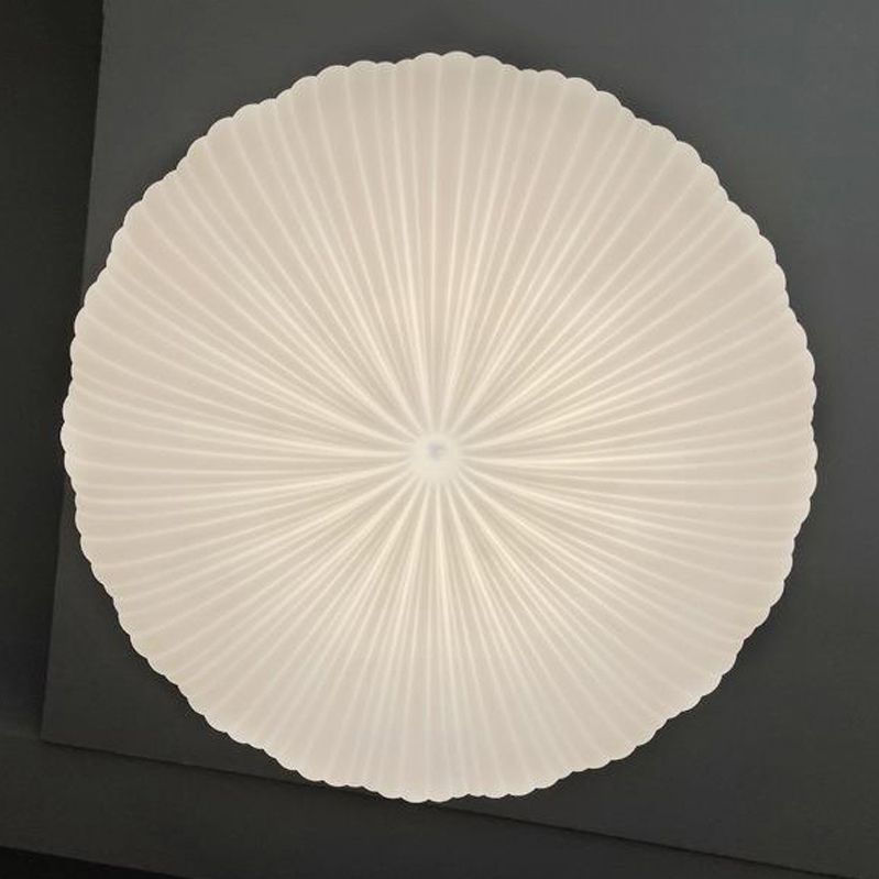 Single Contemporary White Flush Mount Lighting LED Acrylic Ceiling Light for Foyer