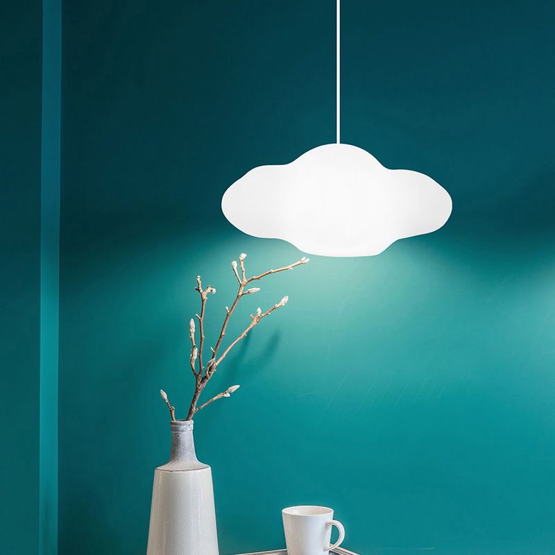 Cloud blanco Luz colgante PE 1 Luz de colgante blanco claro en cálido/blanco para dormitorio