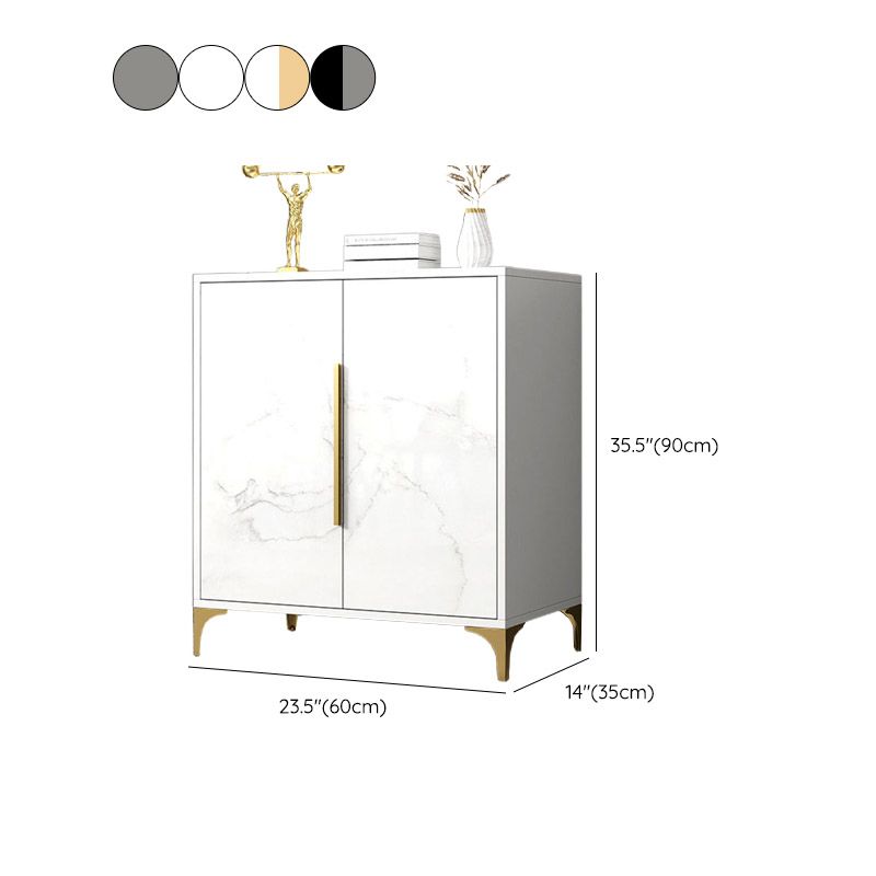 Wood Buffet Table Modern Style Side Board with Drawers and Cabinets