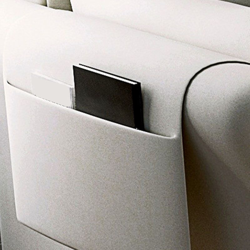 Scandinavian Sectional Sofa Fabric Storage Stationary Sectional