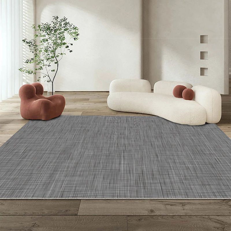Grey Modern Rug Polyester Graphic Area Rug Tear Resistant Rug for Home Decor