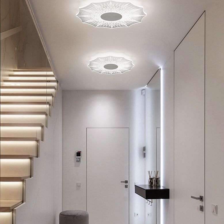 Ultrathin Acrilico Flush Mount Light Minimalista LED Clear Flushmount per Hallway