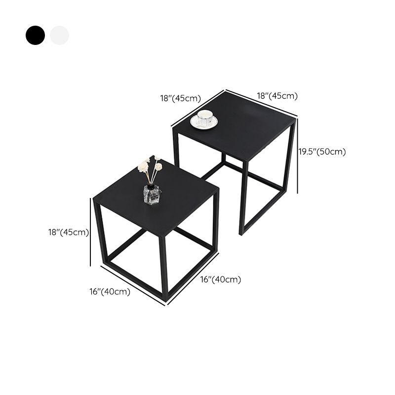 Frame 2 Nesting Coffee Table Mid-Century Metal Square Cocktail Table