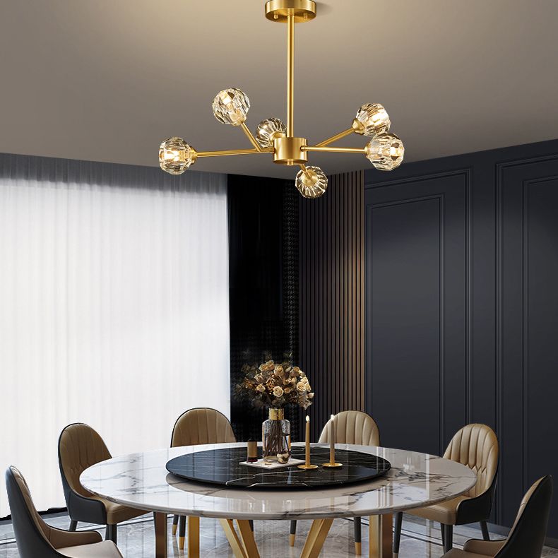 Luces de techo colgantes de rociado de estilo de lujo posmodernos
