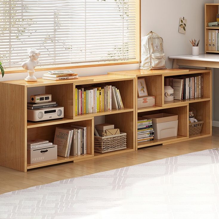 Flexible Bookshelf Contemporary Style Bookcase for Study Room and Office