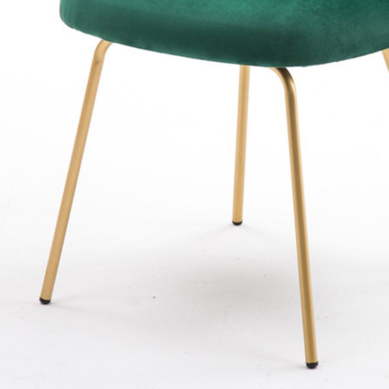 Chaise d'appoint de salle à manger rembourrée scandinave, finition mate, chaise de salle à manger Parsons