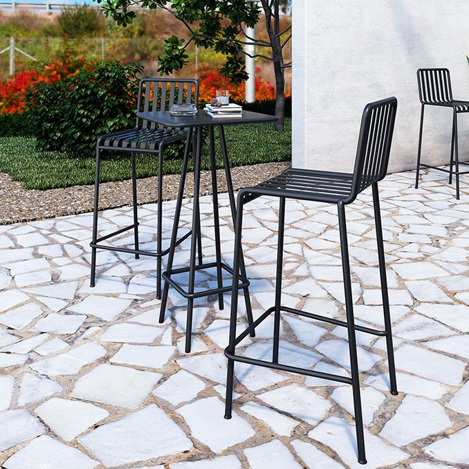 Modern 1/2/3 Piece Bar Table Set Metal Bar Table Set for Outdoor