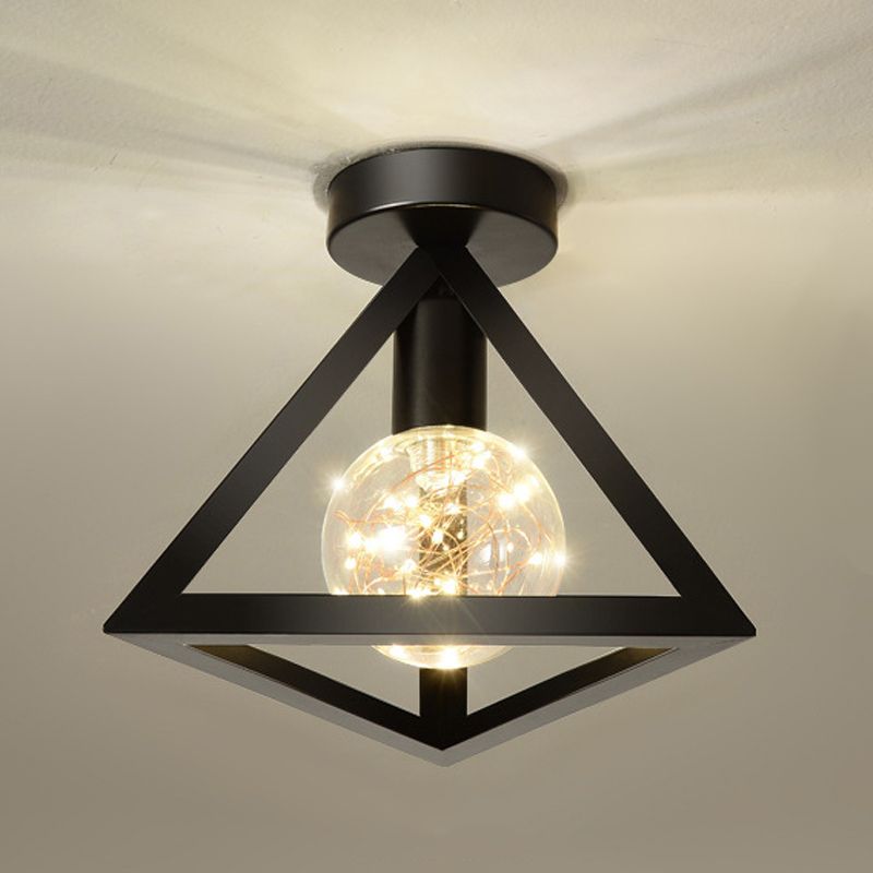 Industriële spoelverlichtingsarmaturen Geometrische metalen 1 lichtspoelmontagelampen