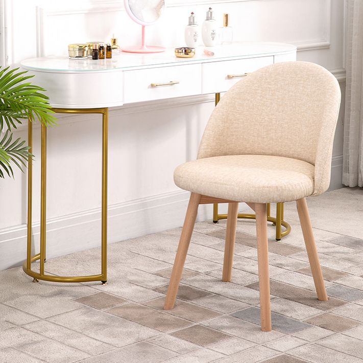 Scandinavian Home Side Chair Parsons Back Wood Upholstered Dining Room Chair