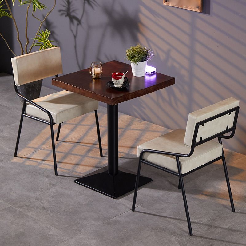 20.47" Wide Industrial Style Single Sofa Chair Fixed Back Armless Chair