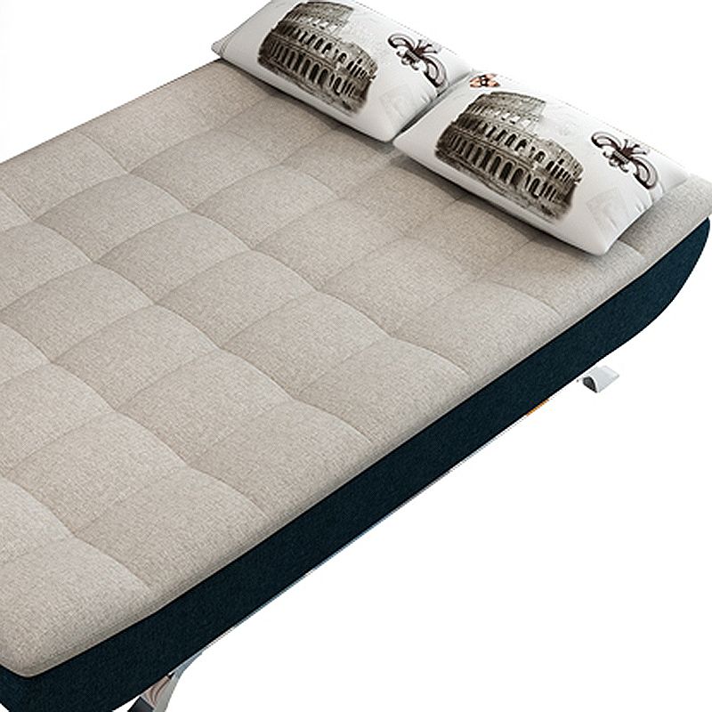 74.80" W √ó 33.46" D √ó 35.43" H Biscuit Back Armless Sofa with Convertible