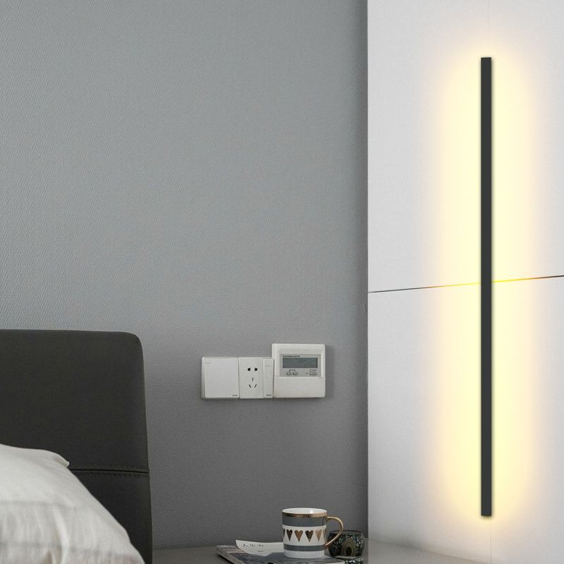Modern Minimalist Style Thin-Line Wall Mounted Light Fixture Metal Wall Light Sconces for Living Room