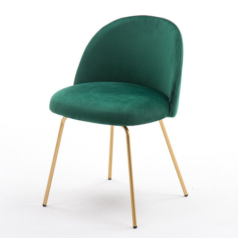 Chaise d'appoint de salle à manger rembourrée scandinave, finition mate, chaise de salle à manger Parsons