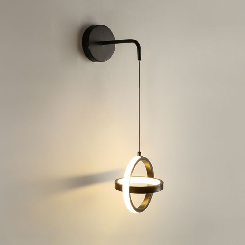 Circlings Luz montada en la pared Minimalista Metal Bundside Led Pared colgante Luz