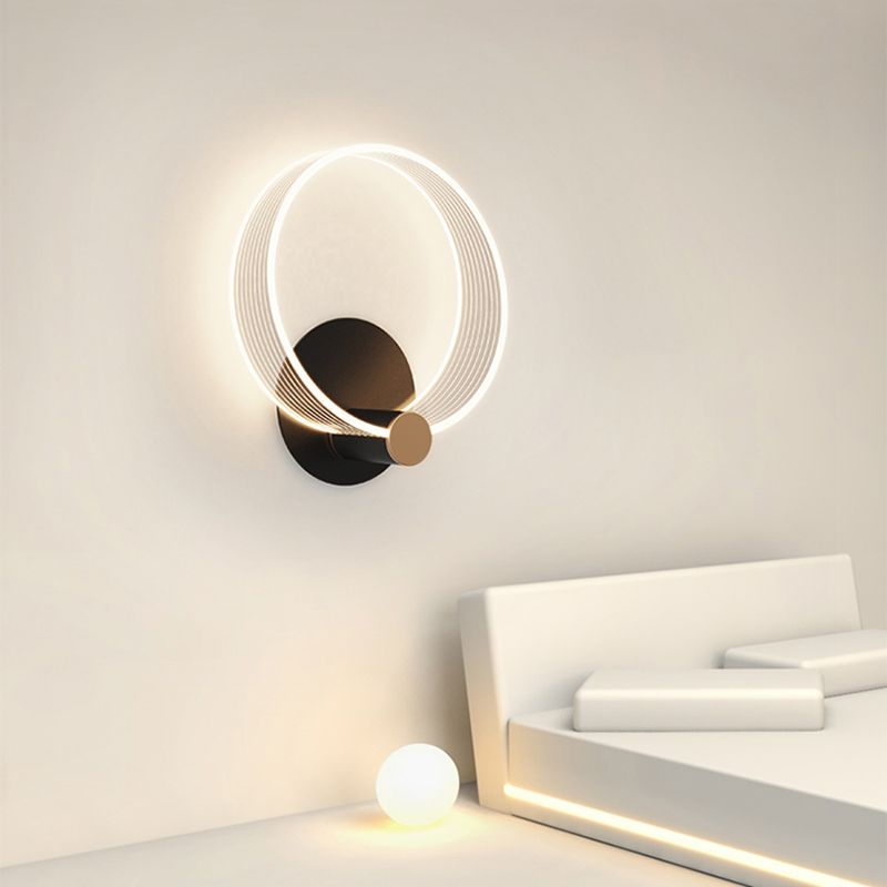 Hedendaagse metalen LED-wand gemonteerd verlichting 1-licht wandonderzoek voor woonkamer