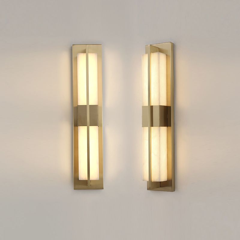 Eigentijdse muurlichtwagentjes met marmeren schaduw voor slaapkamer woonkamer