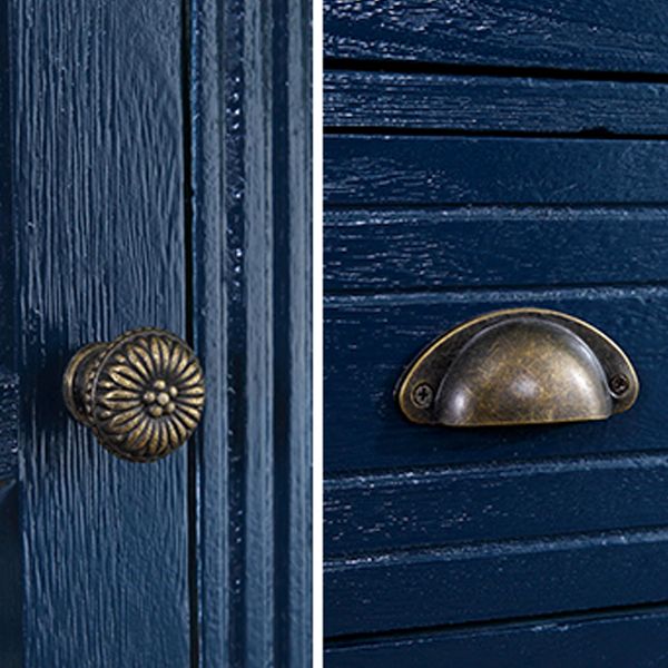 13.65-inch Width Coastal Storage Chest Dresser Solid Wood Storage Chest