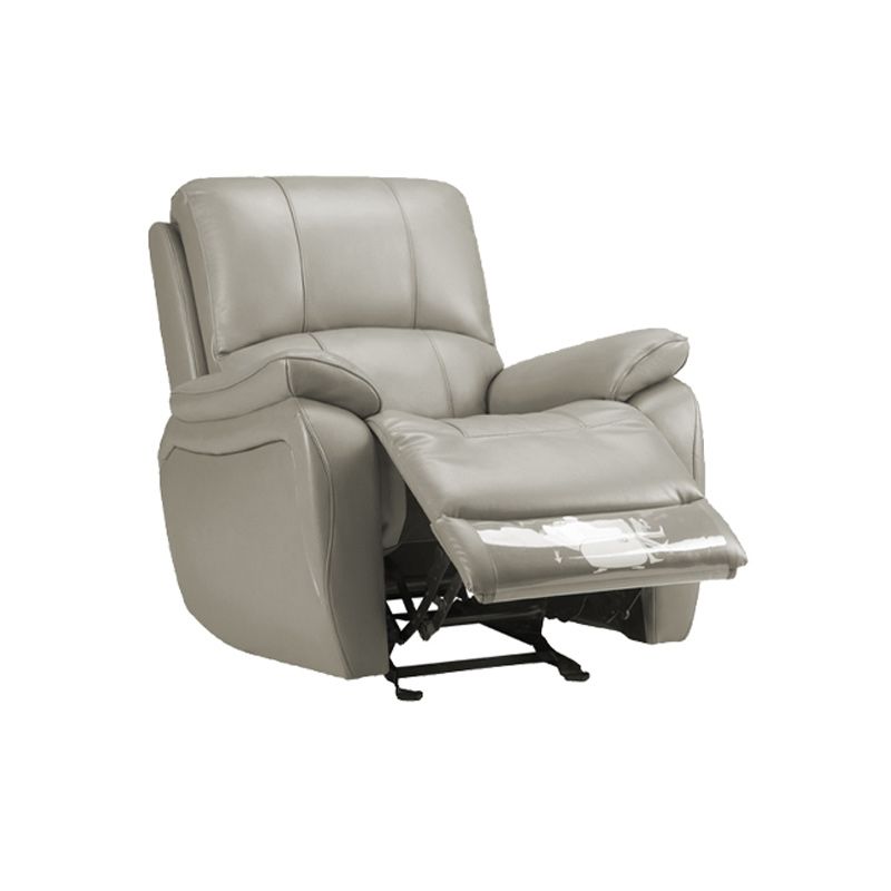 Modern Recliner Chair USB Charge Port Solid Color Standard Recliner
