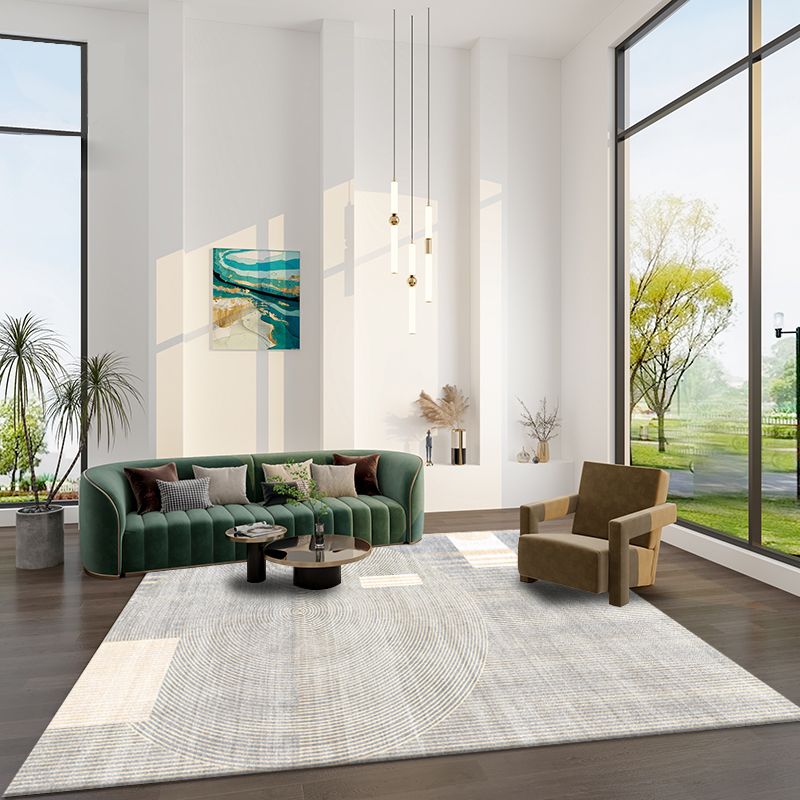 Oranje modern tapijt blending kleurblokkleed niet-slip achterste tapijt voor woningdecoratie